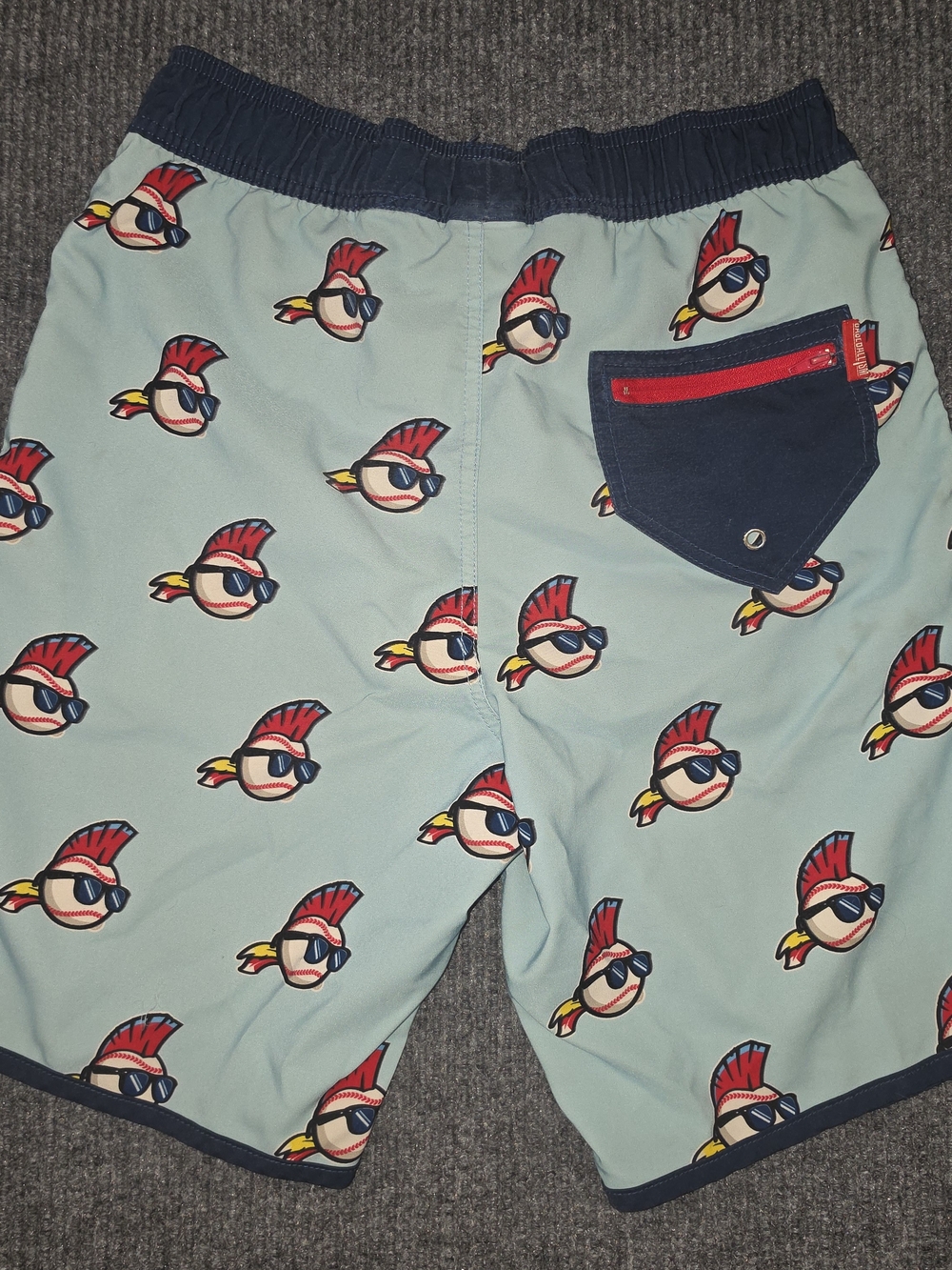 Wild Thing Baseballism Graphic Swim Trunks - Picture 3 of 7